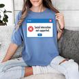Anti Social Introvert Social Interaction Not Supported Women's Comfort Colors T-Shirt Chalky Mint