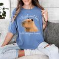 Antisocial Introvert Capybara Sarcastic Humor Women's Comfort Colors T-Shirt Chalky Mint