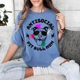 Antisocial Pit Bull Mom Pittie Introvert Dog Lover Pit Bull Raglan Baseball Tee Women's Comfort Colors T-Shirt Chalky Mint