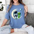 Astronaut Reading Book To Alien Shirt Moon Space Lover Kids Women's Comfort Colors T-Shirt Chalky Mint Astronaut Reading Book To Alien Shirt Moon Space Lover Kids Women's Comfort Colors T-Shirt Chalky Mint