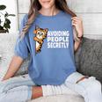Avoiding People Secretly Cat Introvert Humor Women's Comfort Colors T-Shirt Chalky Mint Avoiding People Secretly Cat Introvert Humor Women's Comfort Colors T-Shirt Chalky Mint