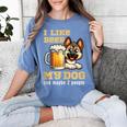 I Like Beer My Dog And Maybe 2 People Introvert Pun Women's Comfort Colors T-Shirt Chalky Mint