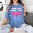 Bi Shy And Ready To Cry Bisexual Introvert Bi Pride Women's Comfort Colors T-Shirt Chalky Mint Bi Shy And Ready To Cry Bisexual Introvert Bi Pride Women's Comfort Colors T-Shirt Chalky Mint