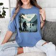 Bigfoot Sasquatch & Loch Ness Monster Introvert Bruh Women's Comfort Colors T-Shirt Chalky Mint
