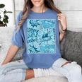 Blue Comic Book Blue Graphic Women's Comfort Colors T-Shirt Chalky Mint