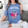 This Is My Book Character Costume Cute Pigeon Kids Reading Women's Comfort Colors T-Shirt Chalky Mint