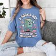 A Book A Day Keeps The Mental Breakdown Away Women's Comfort Colors T-Shirt Chalky Mint