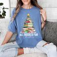 All Booked For Christmas Coquette Books Teacher Xmas Tree Women's Comfort Colors T-Shirt Chalky Mint All Booked For Christmas Coquette Books Teacher Xmas Tree Women's Comfort Colors T-Shirt Chalky Mint