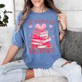 All Booked For Valentine Books Lover Teacher Floral Women's Comfort Colors T-Shirt Chalky Mint