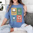 Books Yarn Coffee Repeat Crocheting Women's Comfort Colors T-Shirt Chalky Mint Books Yarn Coffee Repeat Crocheting Women's Comfort Colors T-Shirt Chalky Mint
