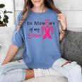 Breast Cancer Walk In Memory Of My Sister Women's Comfort Colors T-Shirt Chalky Mint