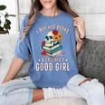 I Buy Her Books Call Her A Good Girl Book Lover Skull Women's Comfort Colors T-Shirt Chalky Mint