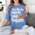 Chicken Nugget Saying Introvert Nuggie Foodie Food Women's Comfort Colors T-Shirt Chalky Mint Chicken Nugget Saying Introvert Nuggie Foodie Food Women's Comfort Colors T-Shirt Chalky Mint