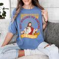 Christian Jesus Religious Sayings Catholic Introvert Women's Comfort Colors T-Shirt Chalky Mint