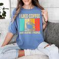 I Like Coffee And Maybe 3 People Introvert Anti-Social Raglan Baseball Tee Women's Comfort Colors T-Shirt Chalky Mint