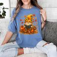 Cute Autumn Gnome Reading Pumpkin Book Lover Women's Comfort Colors T-Shirt Chalky Mint Cute Autumn Gnome Reading Pumpkin Book Lover Women's Comfort Colors T-Shirt Chalky Mint