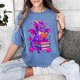 Cute Dragon Reading Books Bookworm Women's Comfort Colors T-Shirt Chalky Mint Cute Dragon Reading Books Bookworm Women's Comfort Colors T-Shirt Chalky Mint