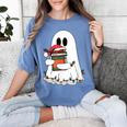 Cute Ghost Holding Books Bookish Christmas Women's Comfort Colors T-Shirt Chalky Mint Cute Ghost Holding Books Bookish Christmas Women's Comfort Colors T-Shirt Chalky Mint