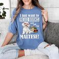 Cute Glasses Read Books & Pet My Maltese Lover Women's Comfort Colors T-Shirt Chalky Mint Cute Glasses Read Books & Pet My Maltese Lover Women's Comfort Colors T-Shirt Chalky Mint