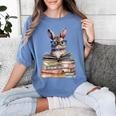 Cute Reading Bunny With Glasses Books Bookworm Reader Book Premium Tri-Blend Women's Comfort Colors T-Shirt Chalky Mint