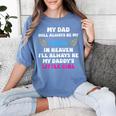 My Dad My Angel In Heaven In Loving Memory Of My Dad Women's Comfort Colors T-Shirt Chalky Mint