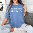 Dogs Books Coffee Coffee Dogs Lover Reading Books Women's Comfort Colors T-Shirt Chalky Mint