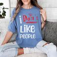 I Don't Like People Introvert Small Women's Comfort Colors T-Shirt Chalky Mint