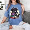 Dragon Reading A Book Cute Bookworm Book Lover Women's Comfort Colors T-Shirt Chalky Mint
