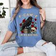 F-CAW-F I'm Reading Crow Book Lover Introvert Meme Women's Comfort Colors T-Shirt Chalky Mint F-CAW-F I'm Reading Crow Book Lover Introvert Meme Women's Comfort Colors T-Shirt Chalky Mint