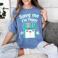 Floppy Disk Retro Tech Nostalgia Old School Computing Humor Women's Comfort Colors T-Shirt Chalky Mint Floppy Disk Retro Tech Nostalgia Old School Computing Humor Women's Comfort Colors T-Shirt Chalky Mint