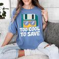Floppy Disk Retro Tech Nostalgia Old School Computing Humor Women's Comfort Colors T-Shirt Chalky Mint