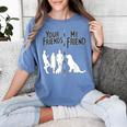 Your Friends Vs My Friend Introvert Pet Dog Owner Men Women Kids Women's Comfort Colors T-Shirt Chalky Mint