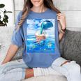 Frutiger Aero Aesthetic Tech Bubble Tea Boba Milktea Fishes Women's Comfort Colors T-Shirt Chalky Mint Frutiger Aero Aesthetic Tech Bubble Tea Boba Milktea Fishes Women's Comfort Colors T-Shirt Chalky Mint