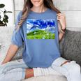 Frutiger Aero Dolphin Meadow Aesthetic Y2k 2000s Ironic Women's Comfort Colors T-Shirt Chalky Mint