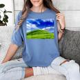 Frutiger Aero Meadow Aesthetic Y2k 2000s Ironic Nostalgic Women's Comfort Colors T-Shirt Chalky Mint