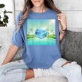 Frutiger Aero Y2k Aesthetic Palm Trees Cyber Beach World Women's Comfort Colors T-Shirt Chalky Mint Frutiger Aero Y2k Aesthetic Palm Trees Cyber Beach World Women's Comfort Colors T-Shirt Chalky Mint