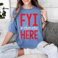 Fyi Introvert Here Raglan Baseball Tee Women's Comfort Colors T-Shirt Chalky Mint