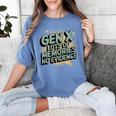 Gen X Lots Of Memories No Evidence Nostalgia Throwback Quote Premium Tri-Blend Women's Comfort Colors T-Shirt Chalky Mint