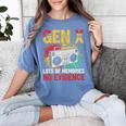 Gen X Lots Of Memories No Evidence Retro Nostalgia Humor Women's Comfort Colors T-Shirt Chalky Mint