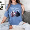 Happy Valentines Day Self Introvert Humor Antisocial Women's Comfort Colors T-Shirt Chalky Mint