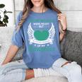 My Heart Was Not In Loving Memory Missing Daughter In Heaven Women's Comfort Colors T-Shirt Chalky Mint