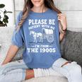 Heartwarming Wagon Please Be Patient I'm From The 1900s Women's Comfort Colors T-Shirt Chalky Mint Heartwarming Wagon Please Be Patient I'm From The 1900s Women's Comfort Colors T-Shirt Chalky Mint