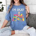 I'm Okay Book Reader Book Nerd Book Reading Lover Women's Comfort Colors T-Shirt Chalky Mint