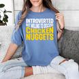 Introvert Antisocial Chicken Nugget Lover Foodie Women's Comfort Colors T-Shirt Chalky Mint