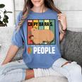 Introvert Capybara Rodent Animal Lover Antisocial Retro Women's Comfort Colors T-Shirt Chalky Mint