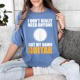 Introvert Guitarist Only Need Guitar Enjoy Acoustic Music Women's Comfort Colors T-Shirt Chalky Mint