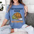 Introvert Mode Activated Low Social Battery Box Turtle Women's Comfort Colors T-Shirt Chalky Mint Introvert Mode Activated Low Social Battery Box Turtle Women's Comfort Colors T-Shirt Chalky Mint