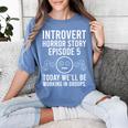 Introvert Student Classroom School Humor Women's Comfort Colors T-Shirt Chalky Mint