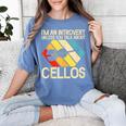 Im An Introvert Unless You Talk About Cellos Women's Comfort Colors T-Shirt Chalky Mint