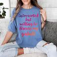 Introverted Willing To Discuss Gabali Introvert Women's Comfort Colors T-Shirt Chalky Mint